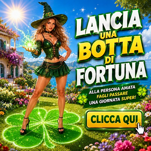 lancia la fortuna alla persona amata