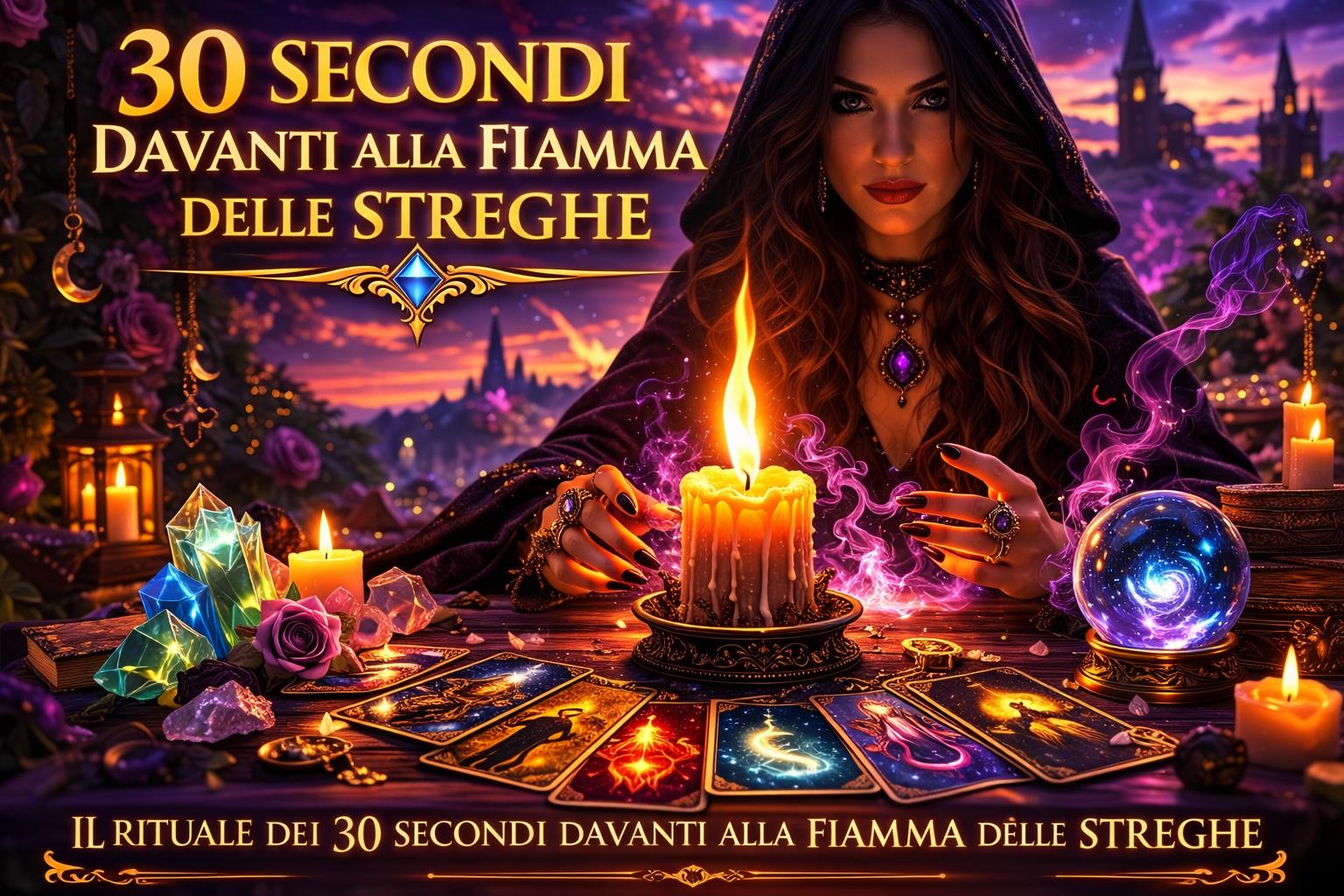 rituale dei 30 secondi davanti alla fiamma delle streghe